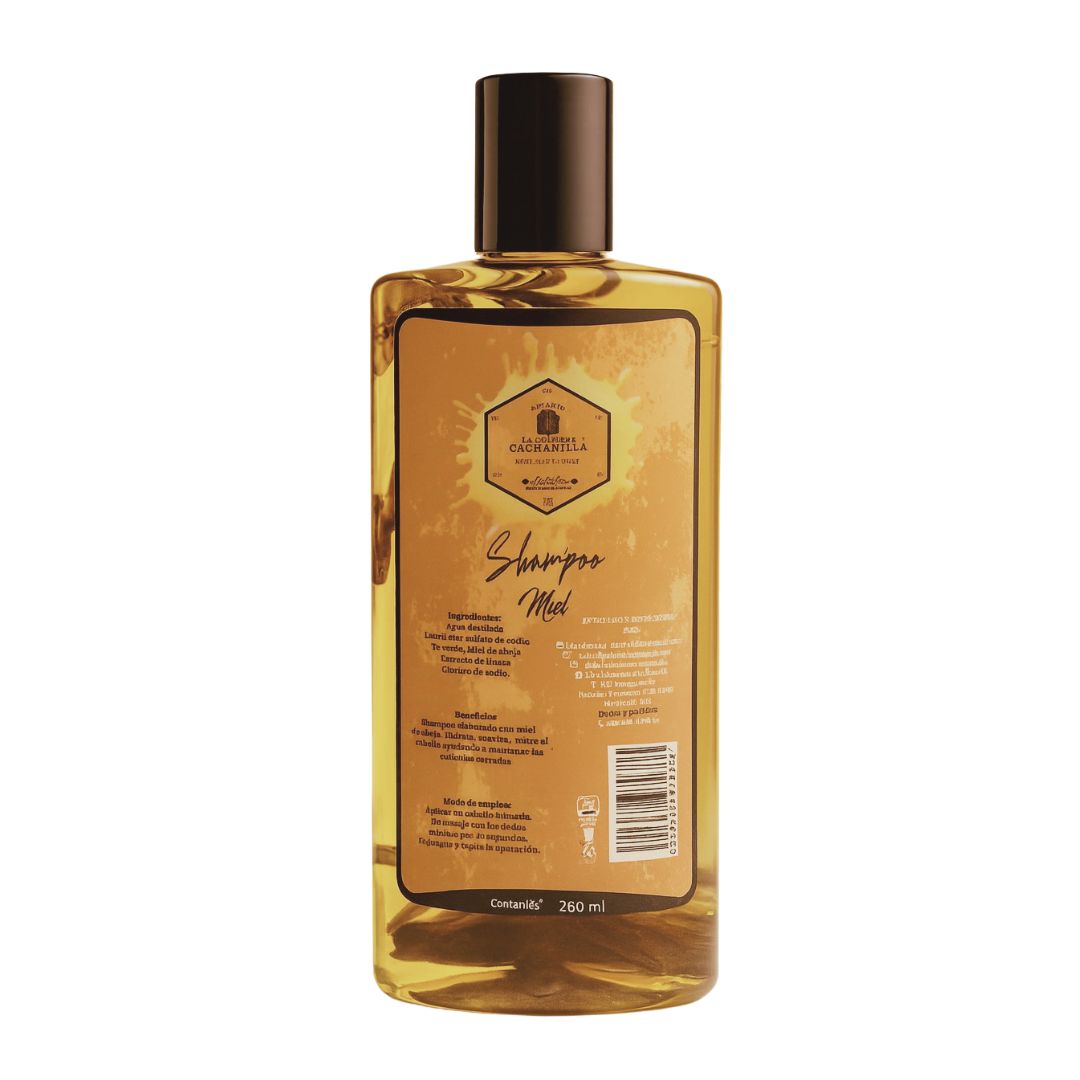 Shampoo para el cabello a base de miel